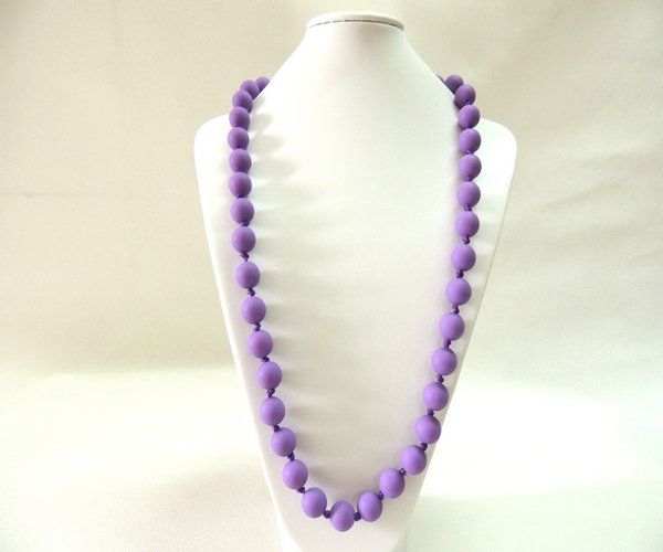 BPA FREE silicone beads necklace for teething