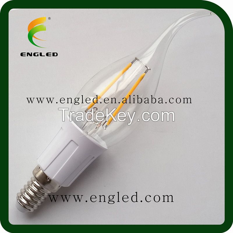 Patent Product Edison Style Replace Incandescent Bulb C35 F35 B35 E14 E12 2W 3W 4W dimmable and non-dimmable  Led Filament Candle Bulb