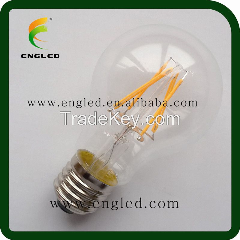 Patent Product Edison Style Replace Incandescent Bulb A60 A19 E27 E26 4W 6W 8W dimmable and non-dimmable  Globe Led Filament Bulb