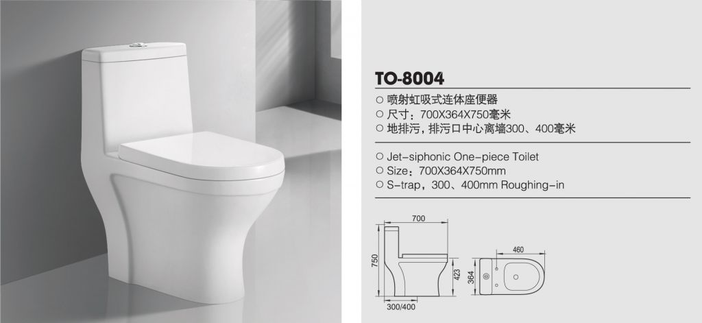 one-piece toilet