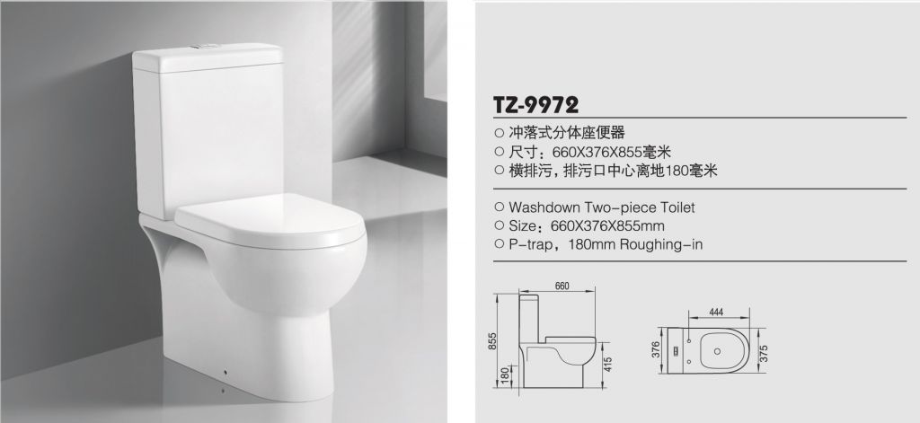 two-piece toilet