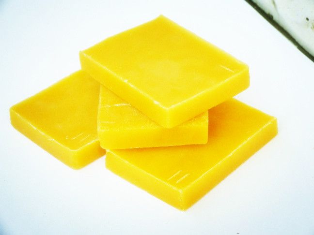 Natural Pure Yellow Beeswax Slab for Candle