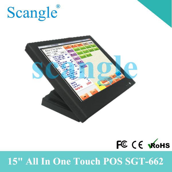 15 Inch Cash Register/ POS System/ All In One PC With Touch Screen