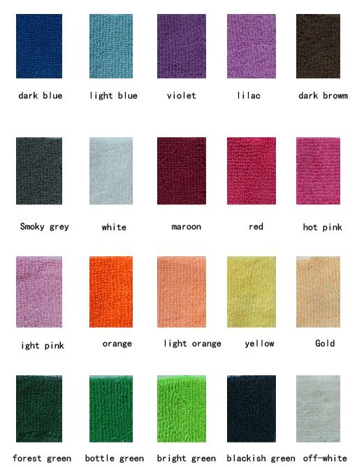bright colours microfiber cloth microfiber towels