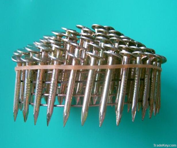 Galvanized Coil Roofing Nails with Flat Head