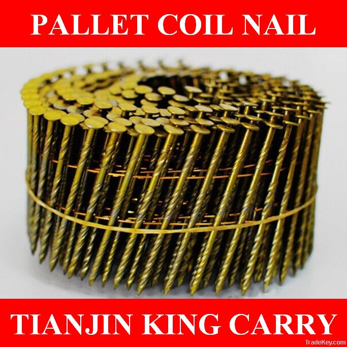 Coated Screw/Smooth Shank Pallet Coil Nails