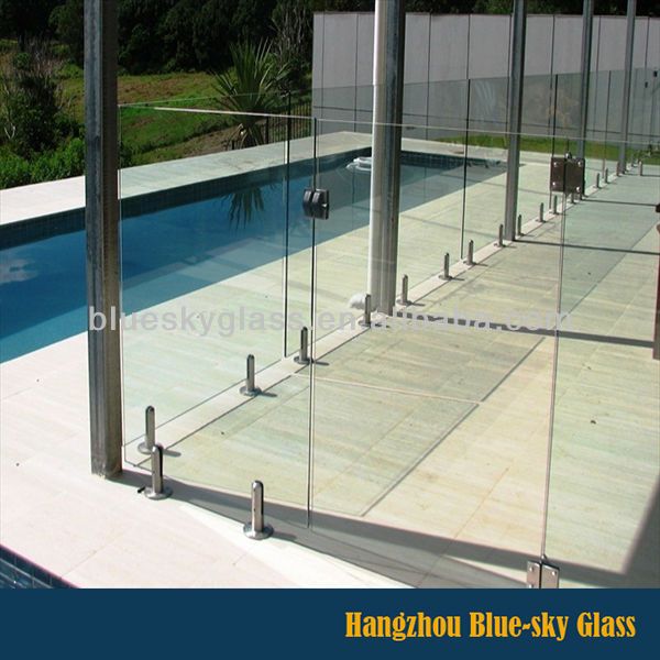 LT 5mm 6mm 8mm 10mm 12mm  toughened swimming pool fencing glass with low price