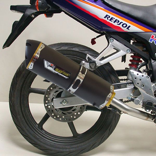 Racing Carbon Fiber superbike Muffler slip-on system for Kawasaki ZR650