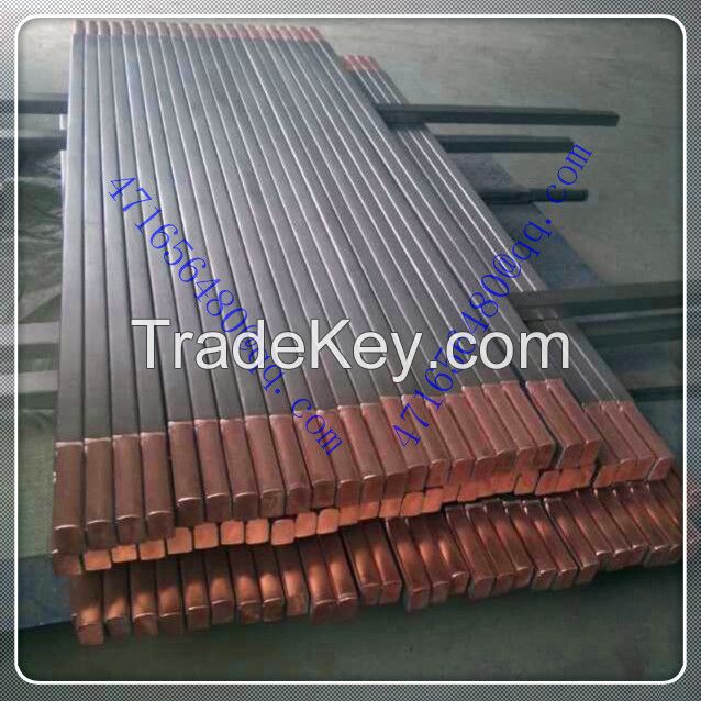 titanium clad copper bar