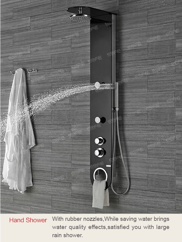 Tempered glass shower panel