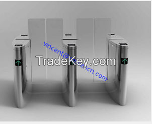 Luxury Gold Flap Gate Turnstile Barrier Security Access Control Highend Star Hotel Offices
