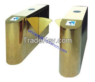 Luxury Gold Flap Gate Turnstile Barrier Security Access Control Highend Star Hotel Offices