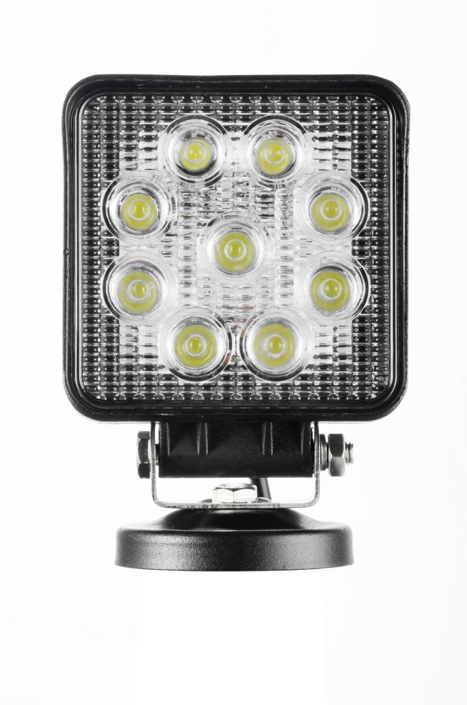 Factory selling! 27W Square Led Work Light for JEEP, SUV, 4X4, heavy duty vehicles