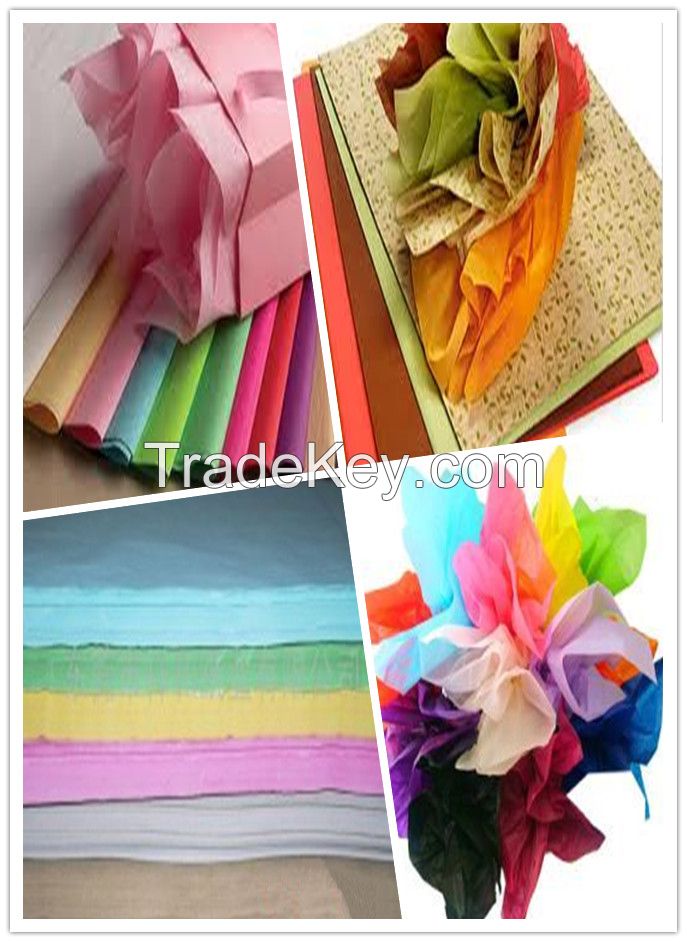 100% virgin wood pulp flower wrapping tissue paper