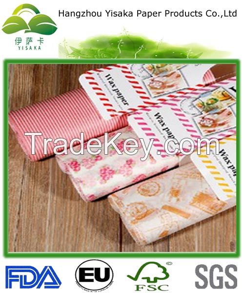 High Quality Custom Printing Wax Paper for Food