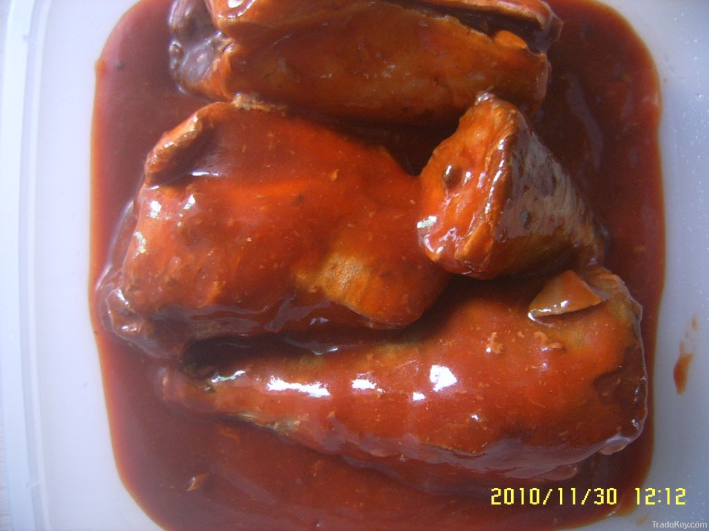 canned mackerel in tomato sauce