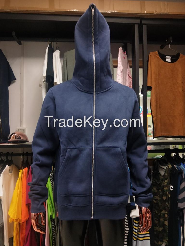 Custom Hoodies Blank Streetwear Plus Size Men's Pullover Full Zip Up Wholesale Printed Oversize Heavy Sweatshirts Men's Hoodies