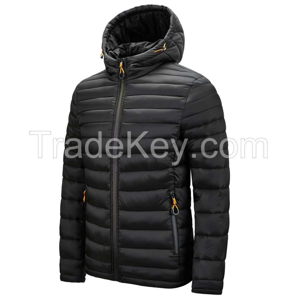Wholesale trapstar custom logo mens winter waterproof quilted padded bubble shiny down puffer jacket