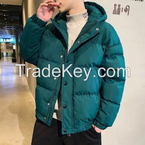 Inf Stock Stand Puffer Bubble Jacket Windbreaker Winter Polyester Men Outdoor Zip Mens Jackets