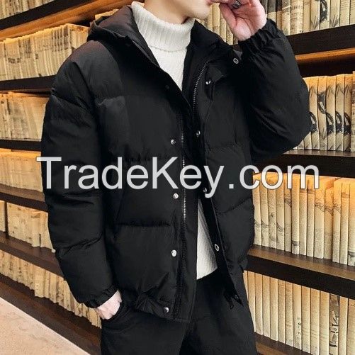 Inf Stock Stand Puffer Bubble Jacket Windbreaker Winter Polyester Men Outdoor Zip Mens Jackets