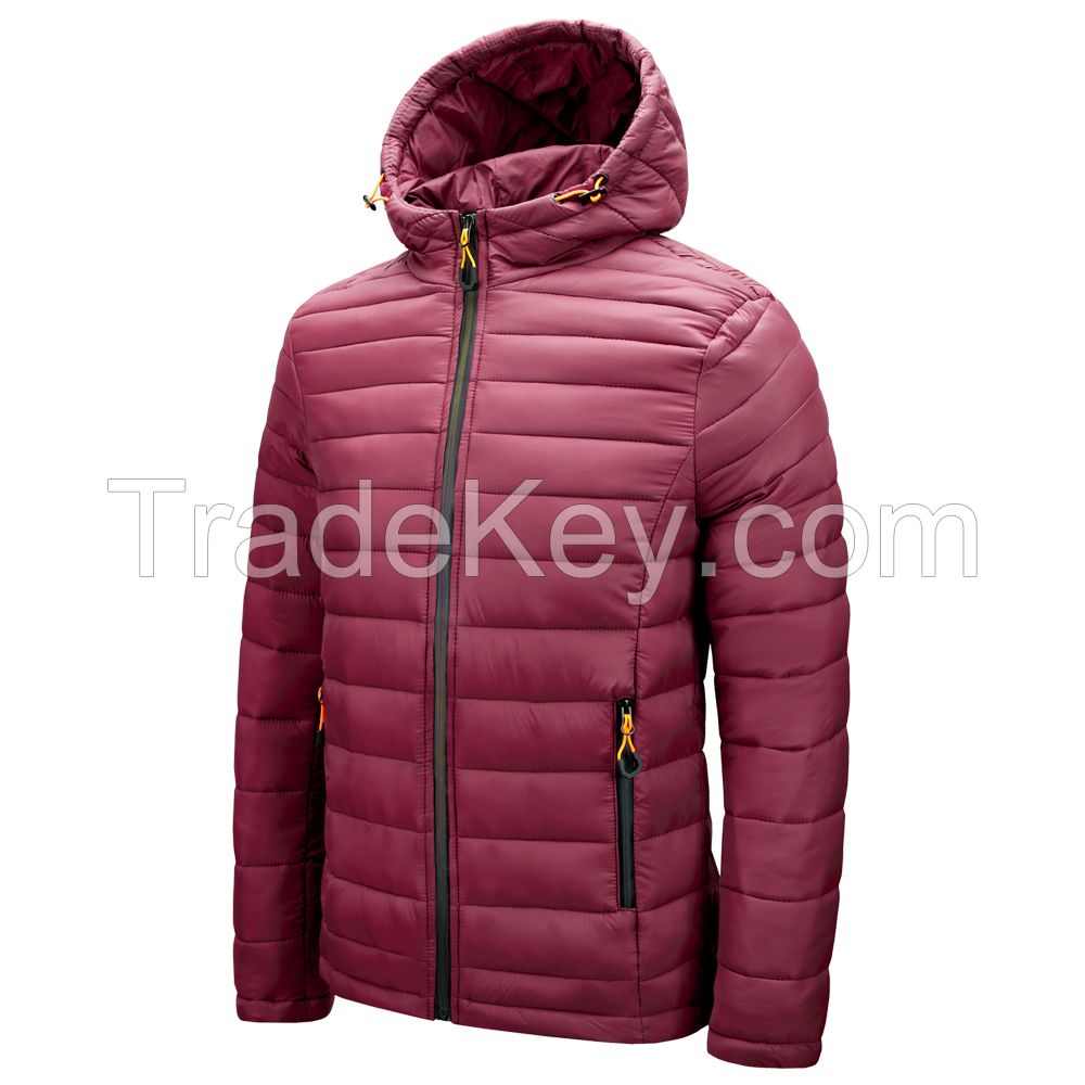 Wholesale trapstar custom logo mens winter waterproof quilted padded bubble shiny down puffer jacket