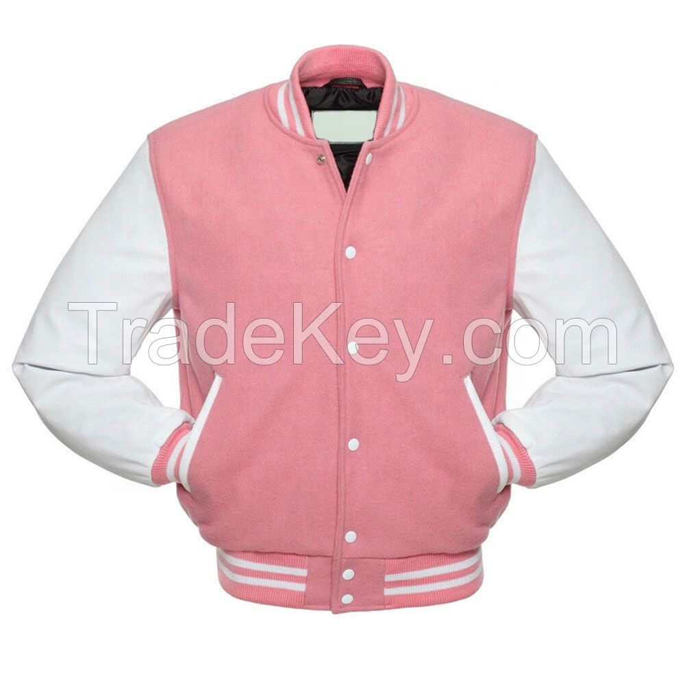 Oem sportswear Baseball Cotton Letter Workout Coat Men Sports Embroidery Varsity Jackets Custom Men
