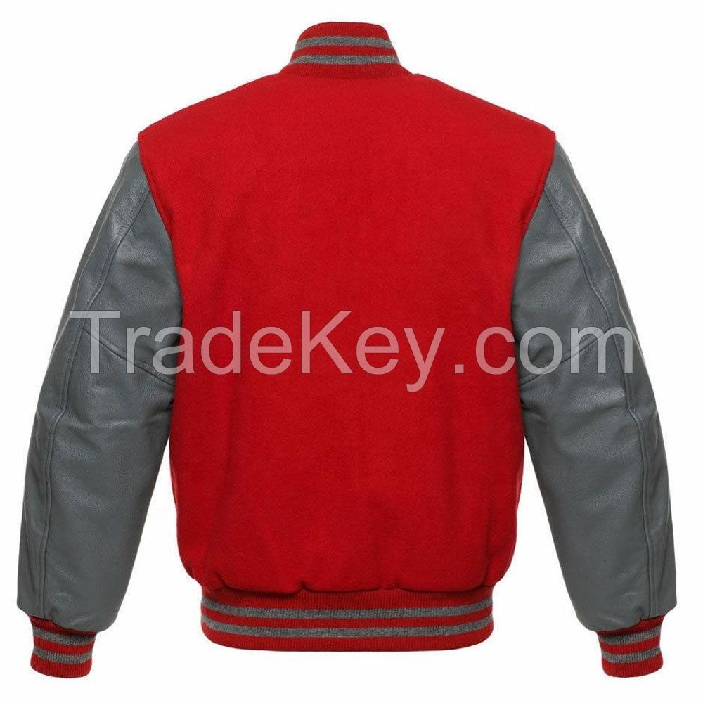 Oem sportswear Baseball Cotton Letter Workout Coat Men Sports Embroidery Varsity Jackets Custom Men