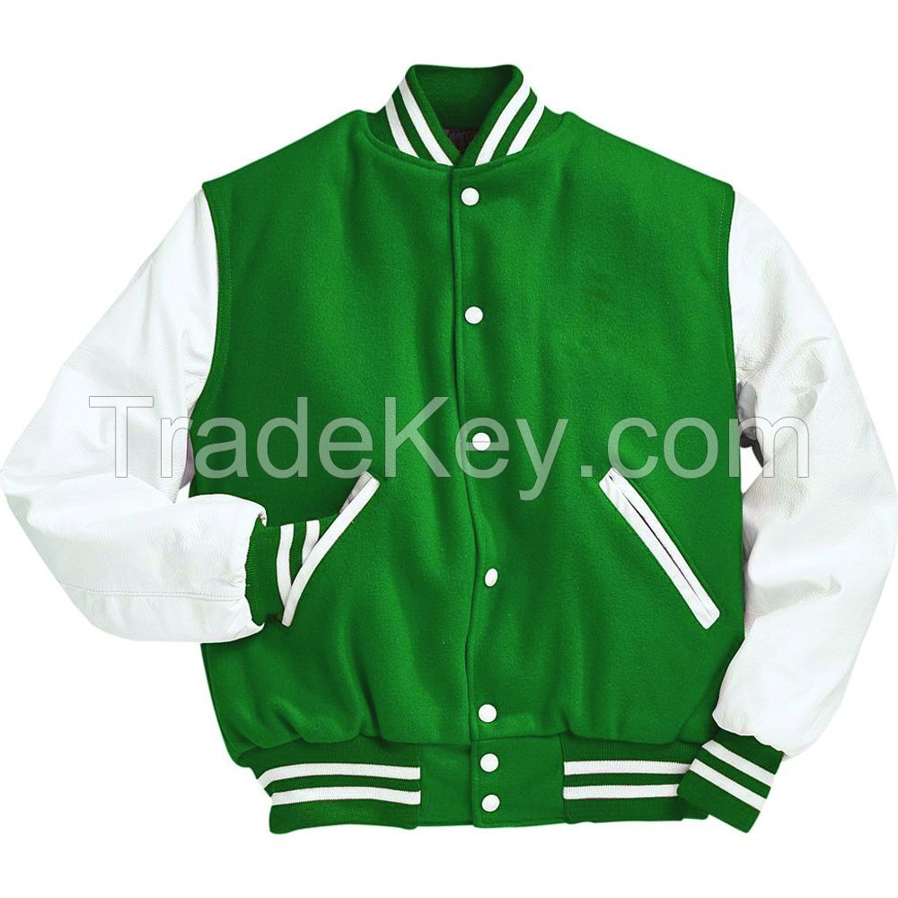 High Quality Custom Print Embroidered Varsity Jackets Unisex Baseball Varsity American Letterman Jacket Oversized Jacket