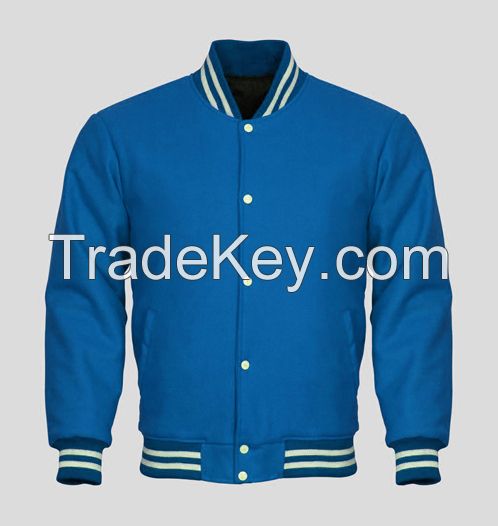 OEM wholesale winter outdoor custom logo Embroidery plus size baseball Men's jackets oversize black varsity jacket