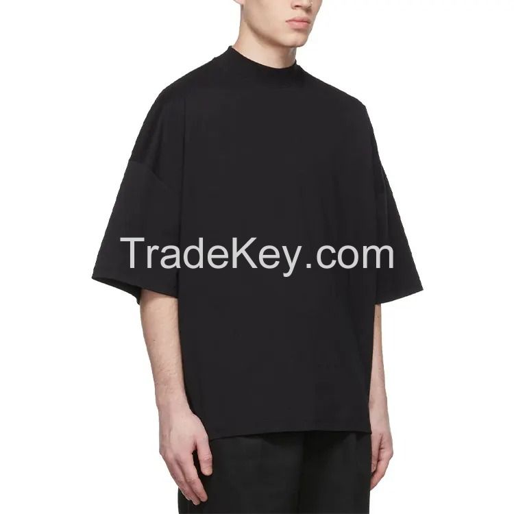 OEM men's plus size custom logo graphic printing blank t-shirts oversized cotton unisex t shirt