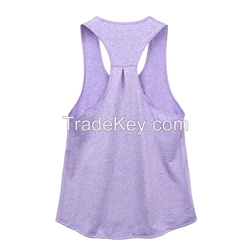 Summer In Stock Hot Sale Cheap Price 8 Colors Custom Sleeveless White Breathable Women Tank Top