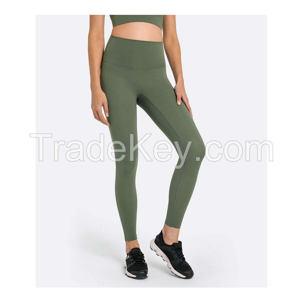 Customized Compression Active Leggings Without Pockets workout women running Tight power lifting