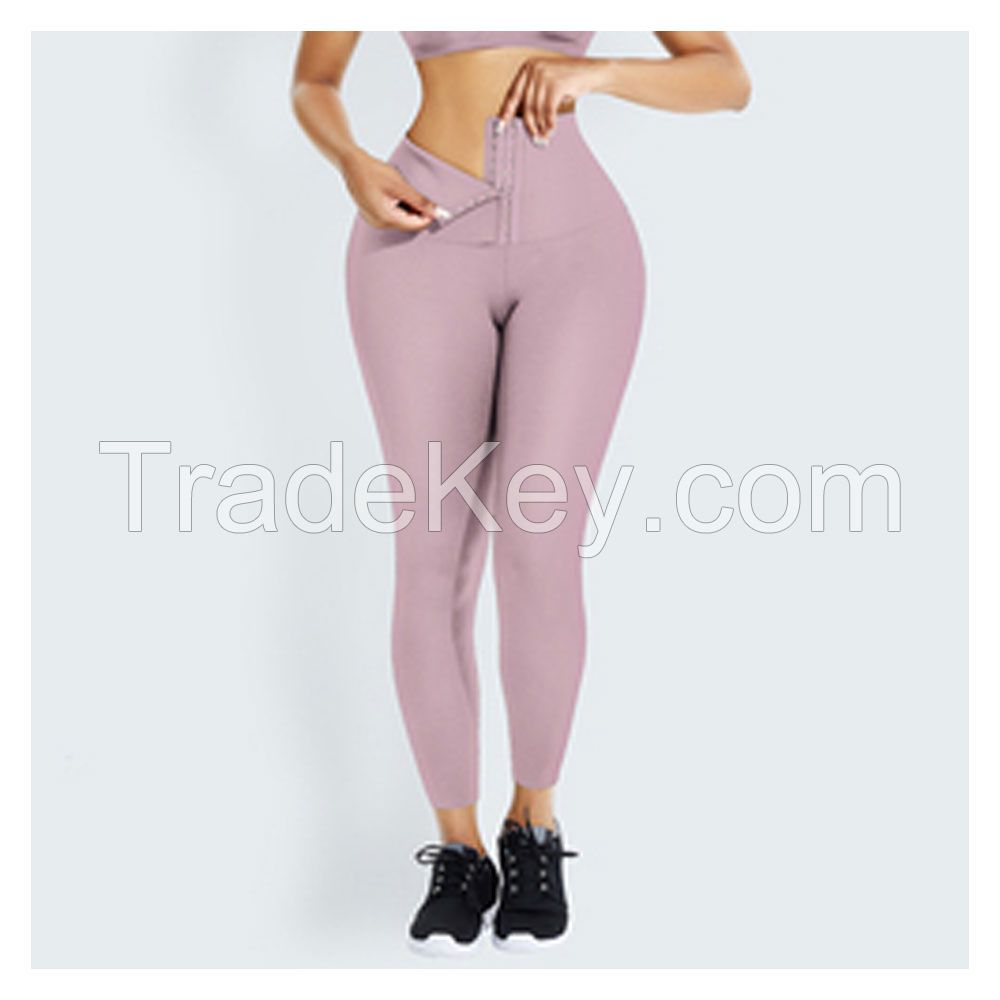 Customized Compression Active Leggings Without Pockets workout women running Tight power lifting