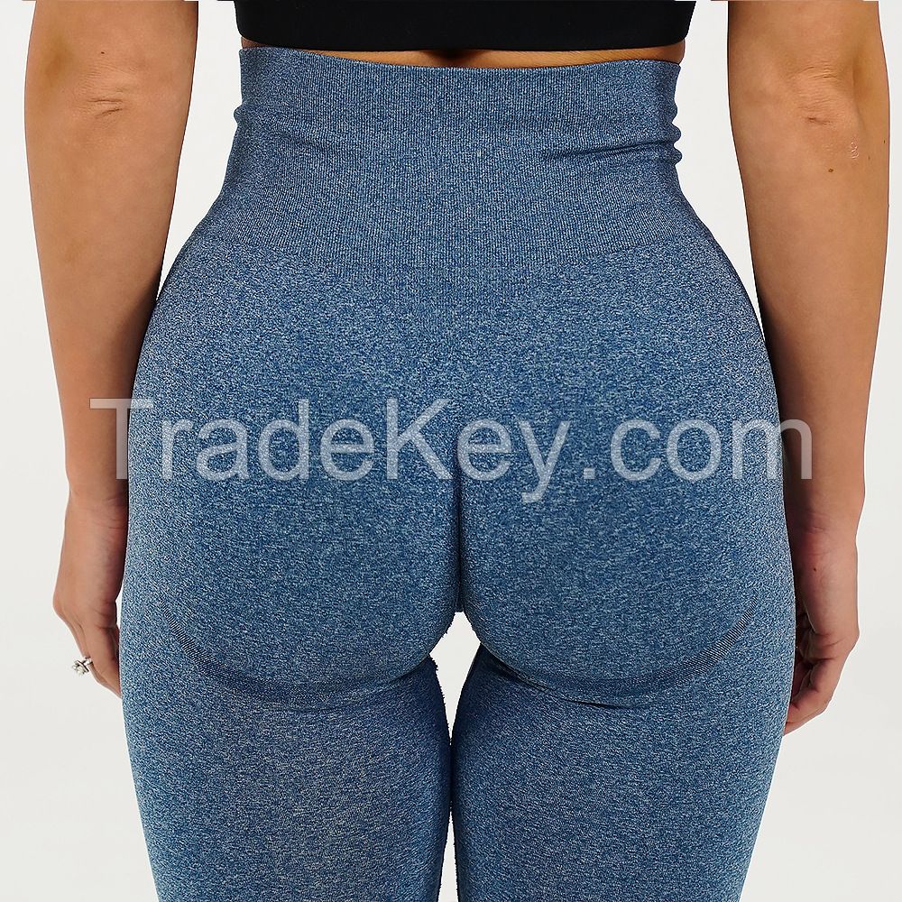 Custom Latest Yoga Leggings Design Ladies High Waist Compression Pants For Women