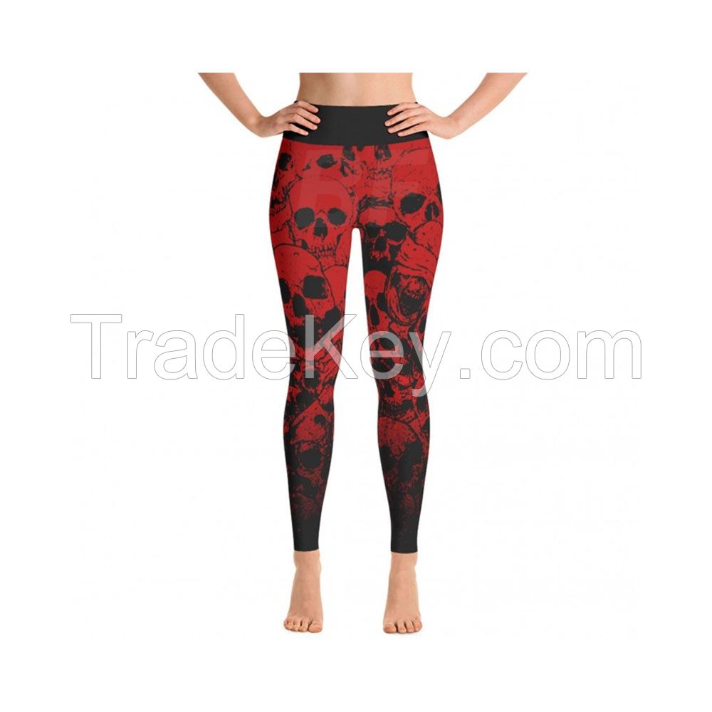 Customized Compression Active Leggings Without Pockets workout women running Tight power lifting