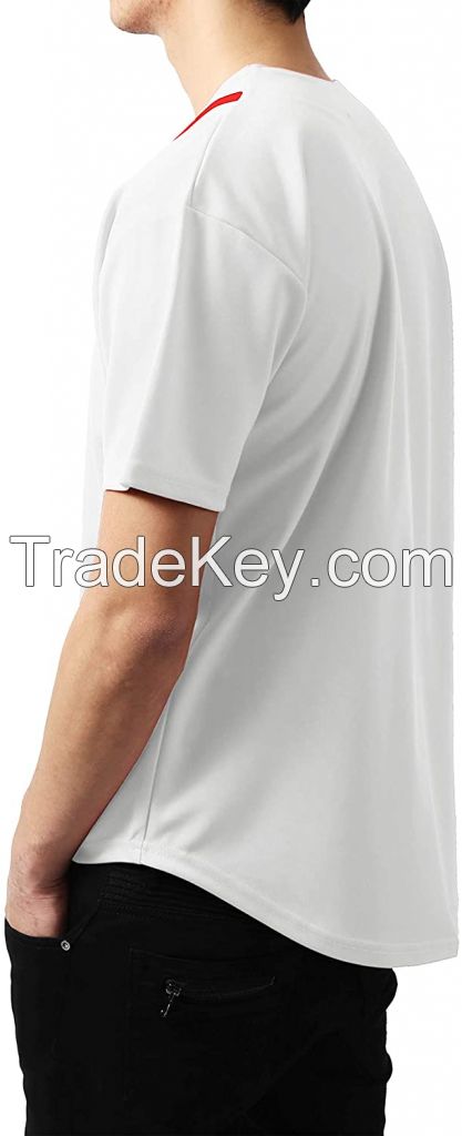 Baseball Uniforms Blank Plain Hip Hop Hipster Baseball Jersey Button Down Shirts Sports Uniforms Men Women Jersey