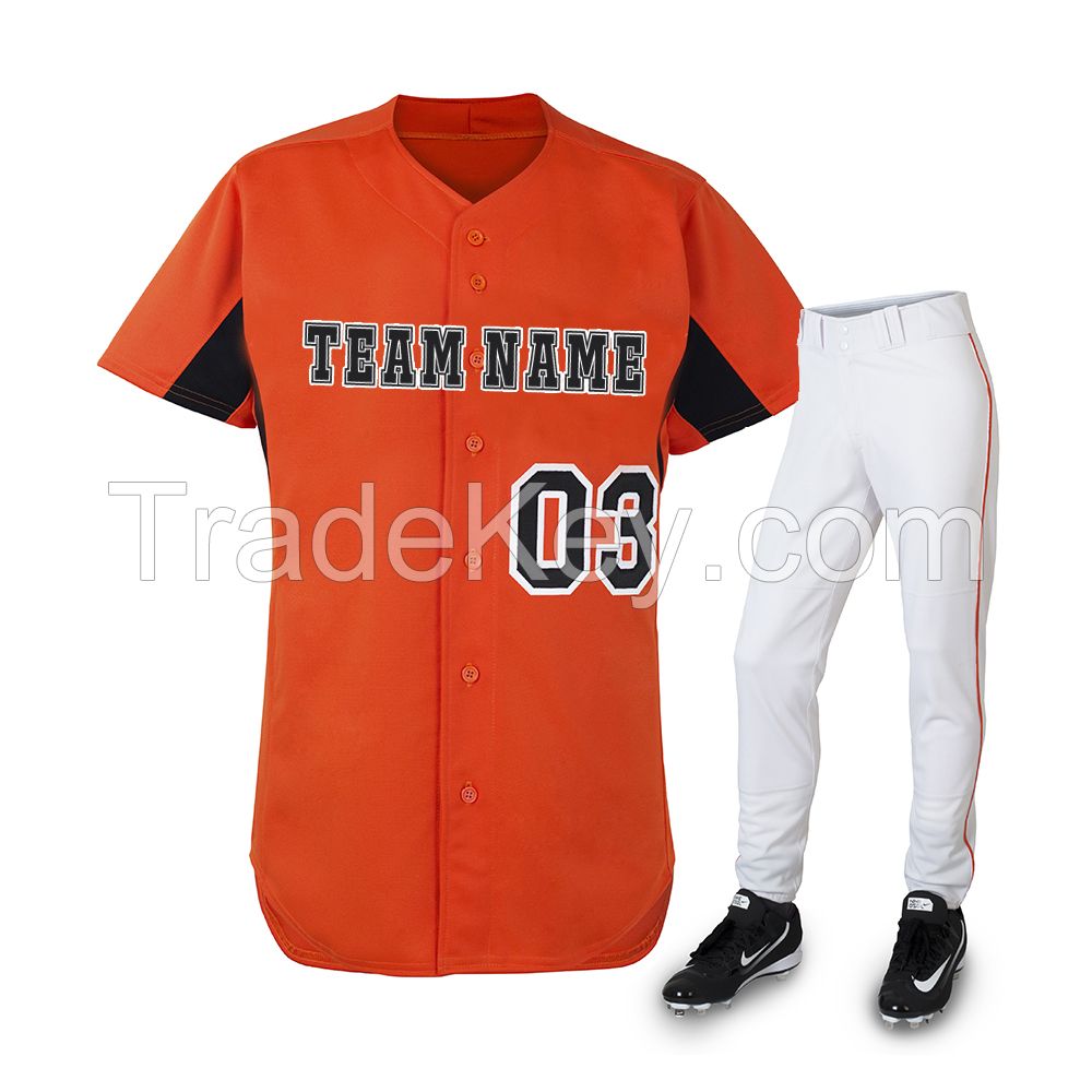  New design custom logo sublimation tackle twill embroidery 100% polyester blank black men baseball jers