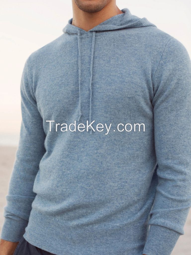 Custom 80% Cotton 20% Polyester Heavyweight Blank Hoodie Man Rhinestone Plain Pullover Cotton No String Oversized Men's Hoodies