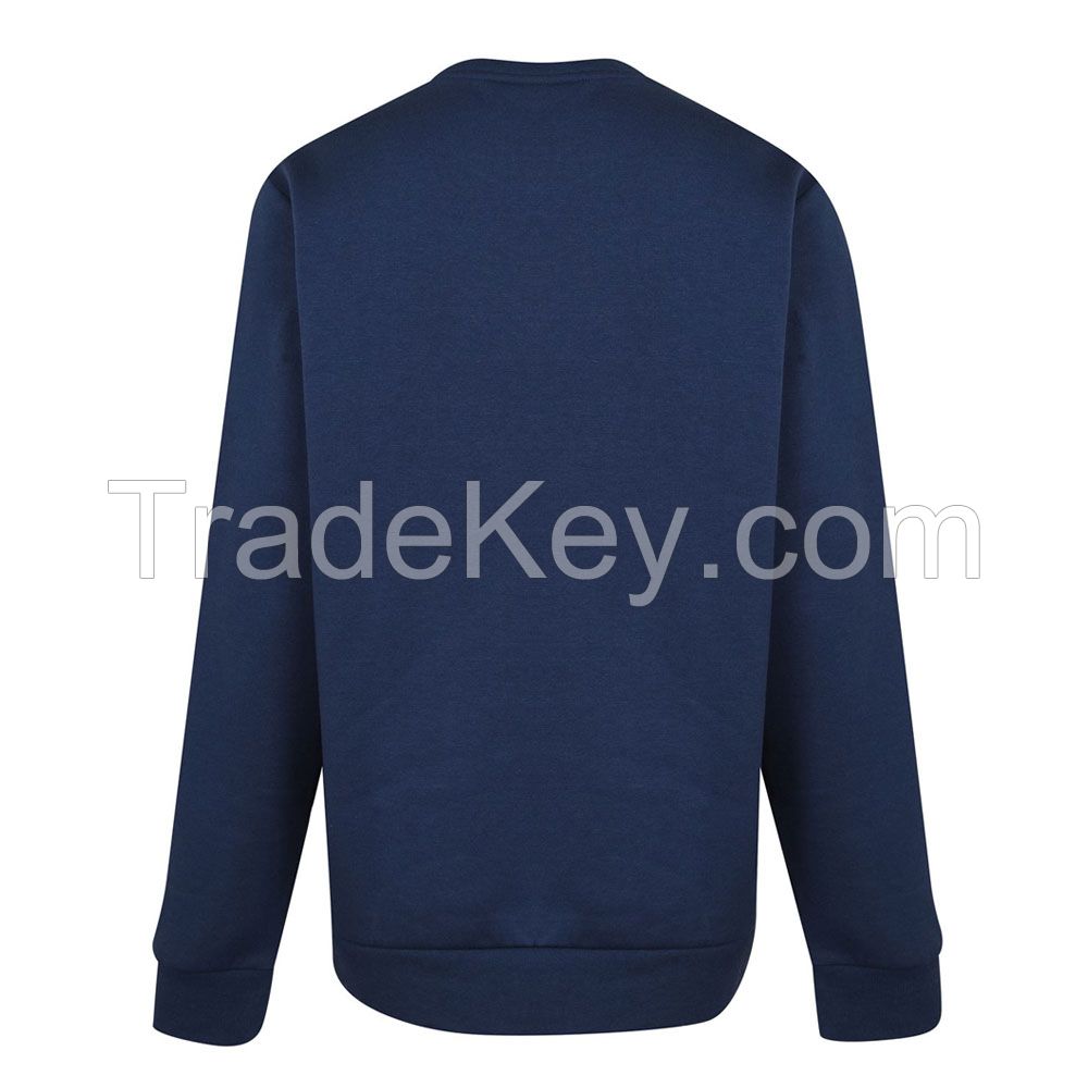 Wholesale Promotional Heavy Weight Blank Puff Print Custom Pullover 95% Cotton 320G Sweater Fleece Crewneck Men Sweatshirt