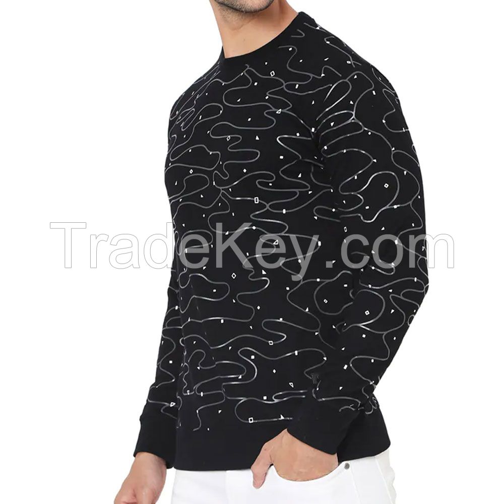 High Quality OEM Pullover Plain Dyed Plush Blank Jogger White Crewneck Cotton Custom Hoodie Crew Neck Sweatshirt For Wholesale