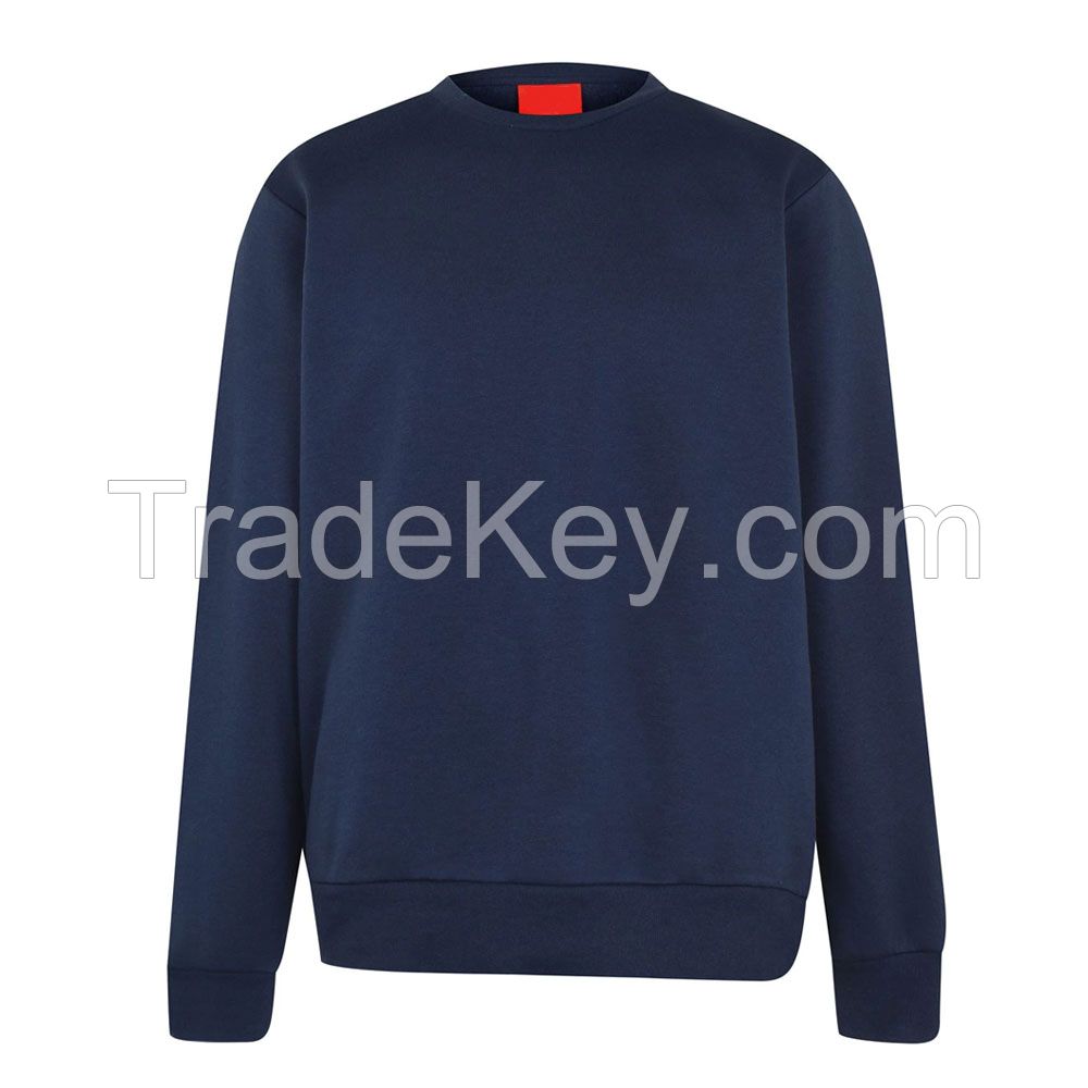 Wholesale Promotional Heavy Weight Blank Puff Print Custom Pullover 95% Cotton 320G Sweater Fleece Crewneck Men Sweatshirt