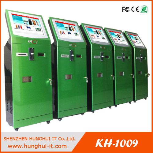 Touch Screen Payment Kiosk / Self Service Payment Kiosk with credit card reader / Cash Validator Payment Kiosk