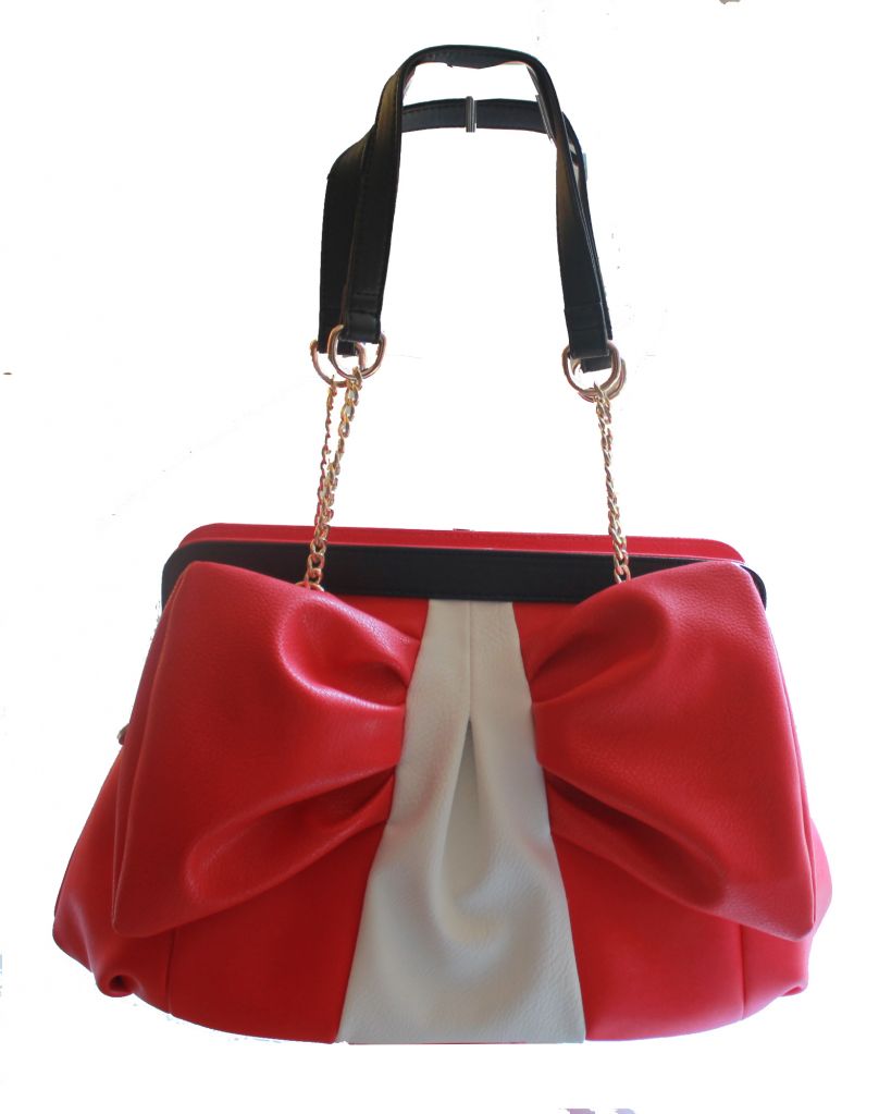 Bowknot Red Shoulder Bag