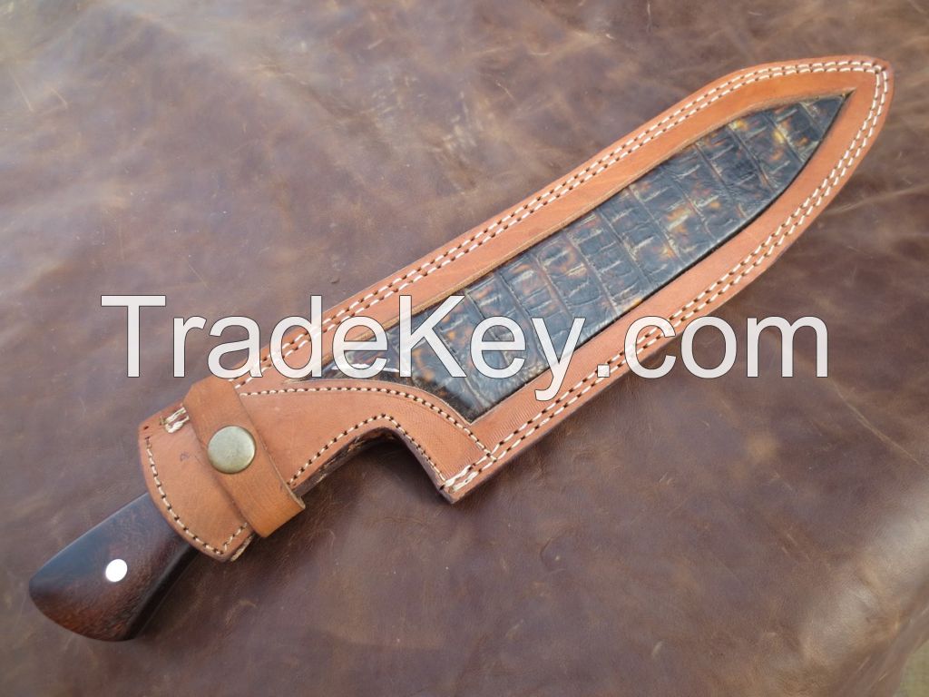 Custom Hand Made Chef Knife, Antique Twisted Pattern 12 Inches