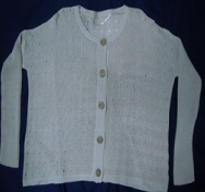 Round Neck Front Button Sweater