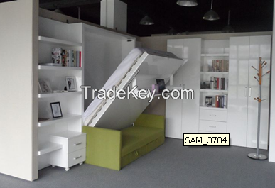 Modern mulitifunction wall bed , space saving murphy bed