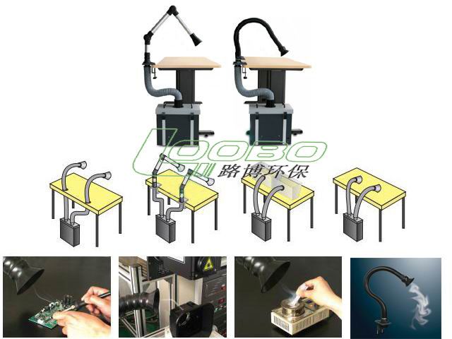 Portable laser/soldering fume extractor