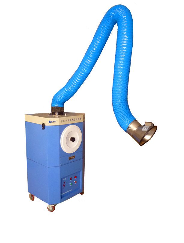 Portable welding fume extractor portable gas treatment