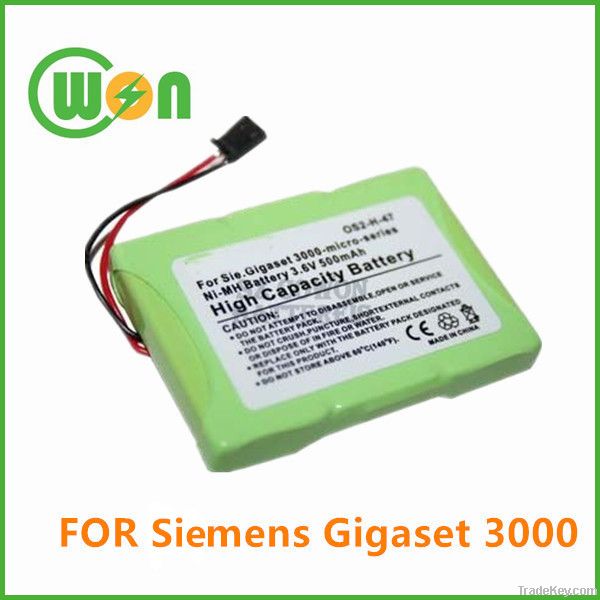 Replacement battery for Siemens Gigaset 3000 Gigaset 3010