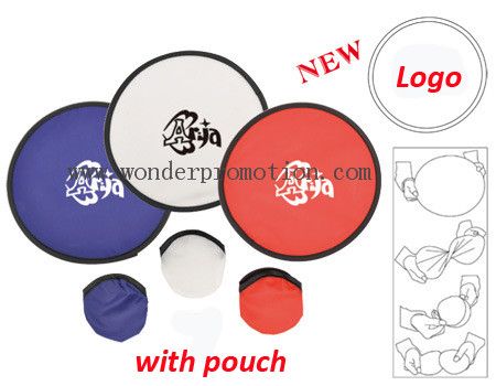 Foldable Nylon Frisbee With Pouch